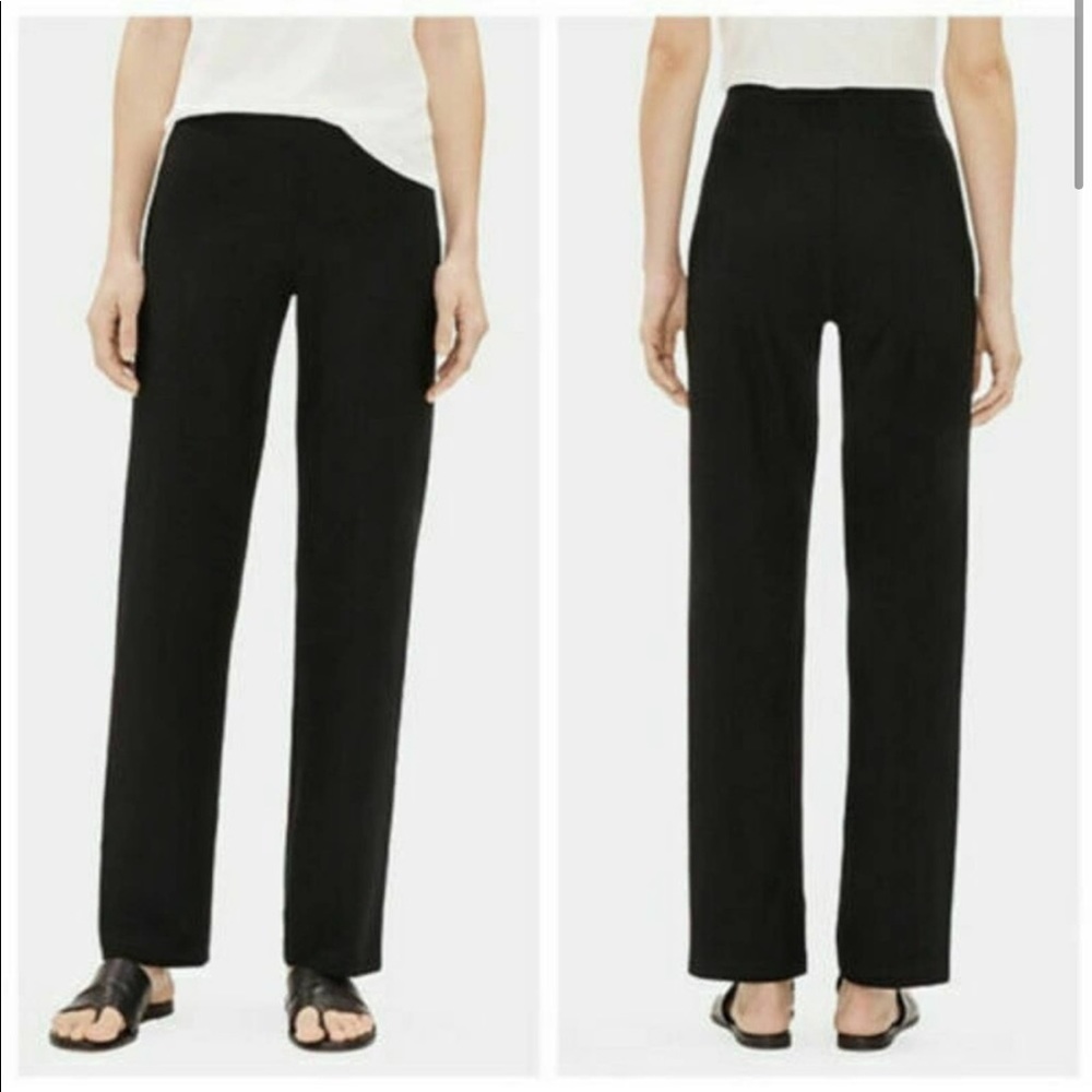 Eileen Fisher Washable Crepe Straight Pant